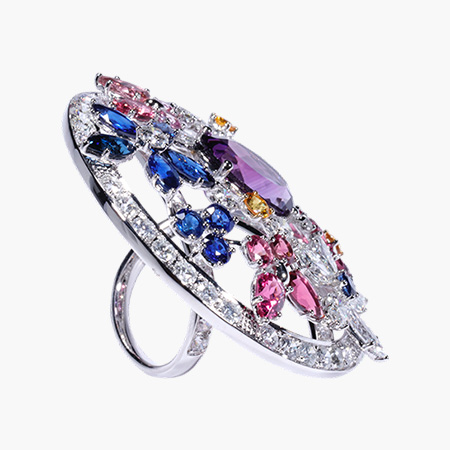 Paradise Bloom Amethyst Ring